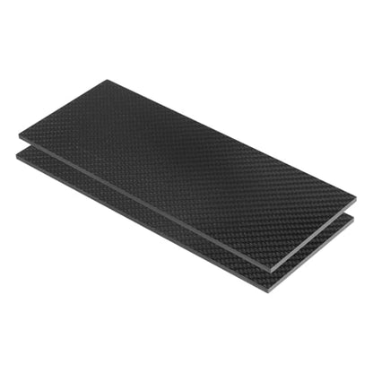 MECCANIXITY 2 Pcs 3K Carbon Fiber Plate Panel Sheets, 250 x 100 x 4mm Carbon Fiber Board Plate Flexible for RC Aircraft, Model Car, Auto Parts (Twill Bright) - size: 250 x 100 x 4mm