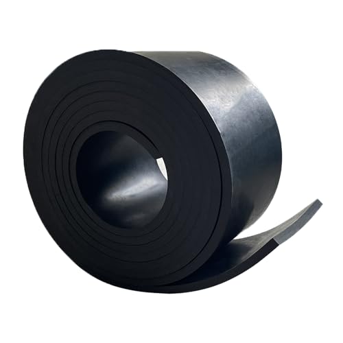 Solid Rubber Sheets,Rolls & Strips 1/4 (.25)" Thick X 4" Wide X 10'Long, - size: 4"X10'X1/4", style: No Adhesive