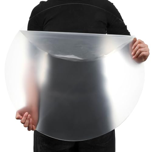 Pushglossy Large Round Acrylic Sheet Clear Circle Board, 1/4" X 24" - size: 1/4" X 24"
