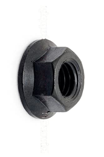 1/2-20 Hex Flange Nut Grade 8 Plain Black Finish 1/2 x 20 Nuts 1/2 x 20