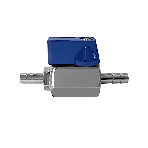 Beduan 5/16” Barb Ball Valve 304 Stainless Steel Mini Shut Off Valve - size: 5/16" Hose Barb