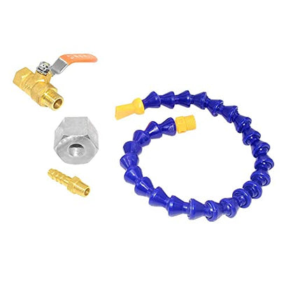 Joywayus 1/4PT Thread Adjustable Magnetic Base Coolant Oil Water Hose Pipe - style: Flat Nozzle