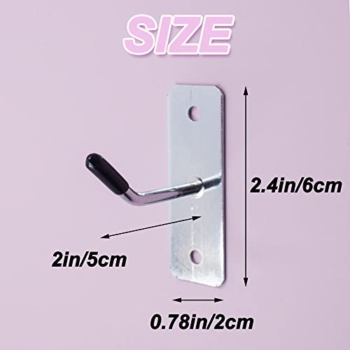 30pcs Wall Mounted Hook Heavy Duty Metal Single Hooks Home Storage Organizer Hanger Stainless Steel Hook Garage Hooks Tool for Garage Shop Retail Office Kitchen Store Display (2in/5cm) - size: 2 inches