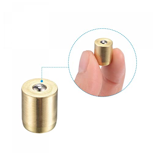 uxcell Brass Push Button Grease Oil Cup 10x12mm Ball Oiler for Lubrication System 10Pcs - size: 10x12mm