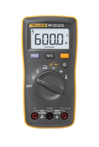 Fluke 107 AC/DC Current Handheld Digital Multimeter, Gray - size: Handheld, style: 107