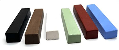 Metal Polishing Compound Kit 24oz - 6 pc Buffing Compound Bars