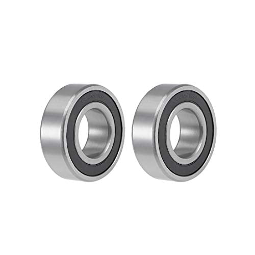uxcell 62206-2RS Deep Groove Ball Bearings 30mm x 62mm x 20mm Double Sealed Chrome Steel Z2 ABEC1 2pcs - size: 30x62x20mm