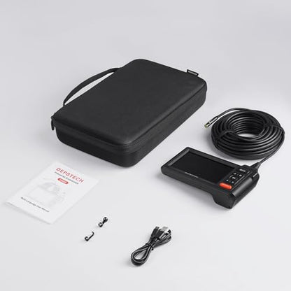 DEPSTECH 50FT Endoscope Camera, 5" IPS Screen Triple Lens Inspection Camera