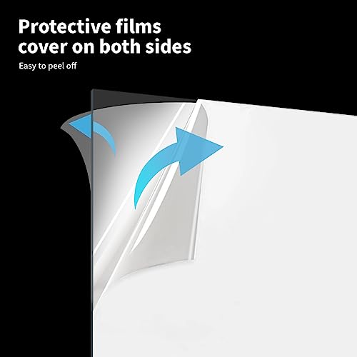 Art3d Plexiglass Sheets, Clear & Flexible, 5-Pack of 11 x 14" - color: Clear, size: 11" x 14", 1mm Thick