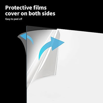 Art3d Plexiglass Sheets, Clear & Flexible, 5-Pack of 16 x 20" - color: Clear, size: 16" x 20", 1mm Thick