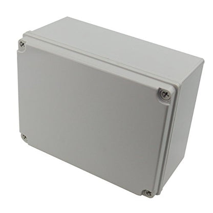 Ogrmar Plastic Dustproof IP65 Junction Box DIY Case Enclosure 8x6x4 - size: 8" x 6" x 4"
