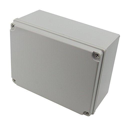 Ogrmar Plastic Dustproof IP65 Junction Box DIY Case Enclosure 8x6x4 - size: 8" x 6" x 4"