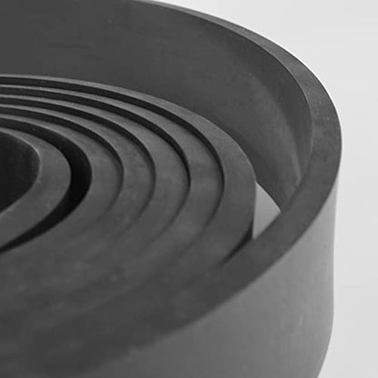 DEVNOL Neoprene Rubber Strip 1/4 (.250)" Thick X 1" Wide X 10'Long Grade 65A for Gasket, Surface Protection, Sealing - size: 1/4" x 1" x 10'
