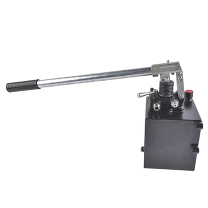 Double Acting Hydraulic Hand Pump, 5 QTs Tank, 2.7 CID, 3600 PSI - size: 5 QTs, 2.7CID