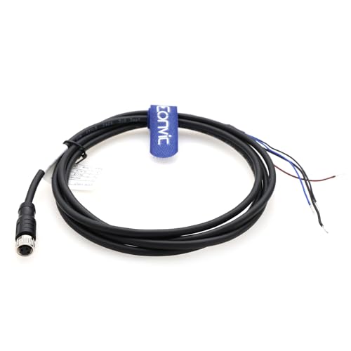 M8 3 Pin A Code Female to Open Aviation Sensor Cable Waterproof Shielded Electrical Cable for Industrial Automation Control Fieldbus Module Device Network 2m - color: 3pin Female to Open, size: 2m