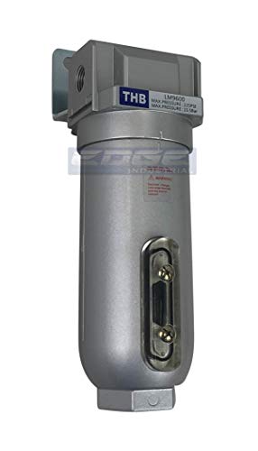 EDGE INDUSTRIAL HEAVY DUTY IN LINE DESICCANT AIR DRYER WITH METAL BOWL, FOR COMPRESSED AIR, DRY AIR FOR PNEUMATIC TOOLS (1/2" NPT) - style: 1/2" NPT