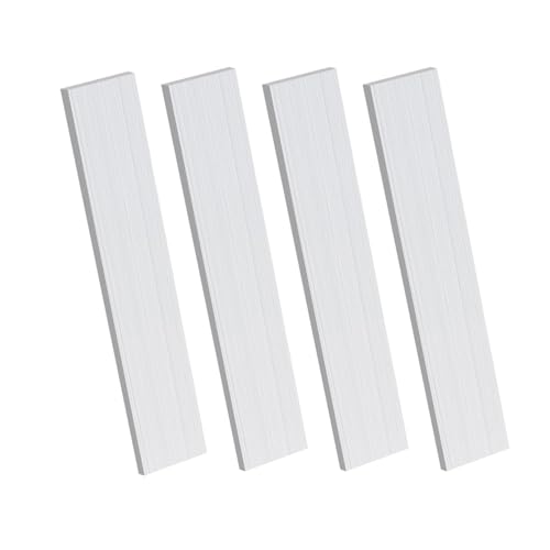 4PCS 6061 Aluminum Flat Bar 1/4" x 1" x 10"(T x W x L) - size: 1/4" x 1" x 10"