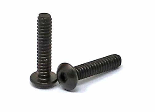 iexcell 100 Pcs #4-40 x 1/2" Alloy Steel 10.9 Grade Hex Socket Button Head Cap Screws Bolts Kit, Black Oxide Finish - size: #4-40 x 1/2"