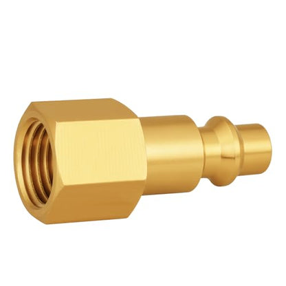 UNWAVER 1/4" NPT Brass Female Air Hose Quick Connect Adapter Kit-20PCS - style: U-QZFM
