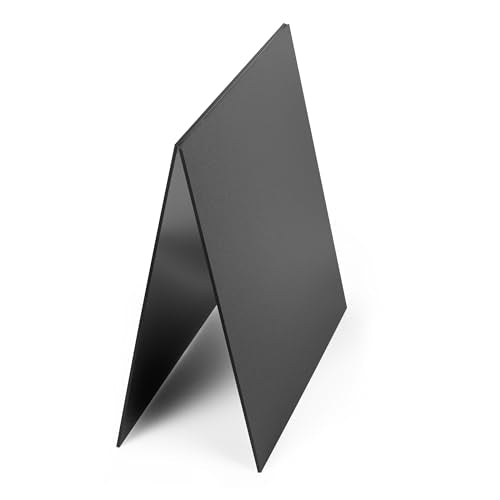 KAITELA Black ABS Plastic Sheet 12" x 16" x 1/8" Thick (3mm), Pack of 2 - size: 12" x 16"