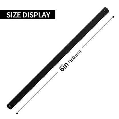 JUGREAT Professional Steel Mini Hacksaw Blades 6" / 150mm Length(24T 10 Pack), High Speed Steel Grounded Medium Teeth - size: 6" 24T