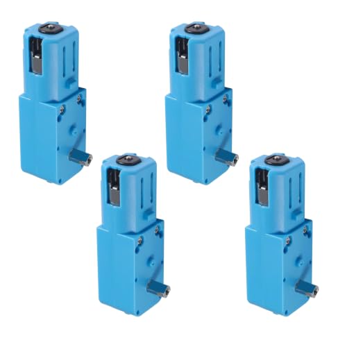 DIANN 4pcs TT Motor DC 3-6V Gearbox Motor 110RPM Ratio 1:90 Shaft Motor for DIY Smart Car Robot - style: TT Motor Blue 4pcs
