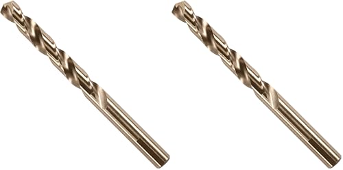 BOSCH CO2159B 1-Piece 1/2 in. x 6 in. Cobalt M42 Metal Drill Bit with Three-Flat Shank for Drilling Applications in Stainless Steel, Cast Iron, Titanium, Light-Gauge Metal, Aluminum (Pack of 2) - size: 1/2 x 6 in. (Pack of 2)