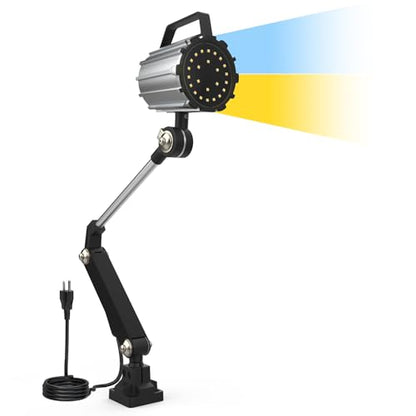 New Led Wood Lathe Light, 20W Machine Lamp 110-220v (18w double color) - size: 18w double color