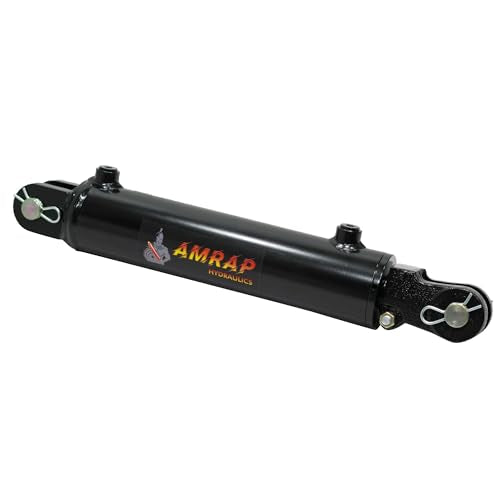 2.5x12 Hydraulic Cylinder - 2.5" Bore 12" Stroke Double Acting Welded Threaded Clevis Hydraulic Cylinder 3500 PSI Retracted: 22.25, Extended: 34.25,SAE#8 - size: 2.5x12