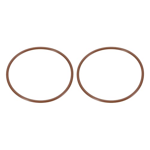 Fluorine Rubber O-Rings 3-5/8" OD, 3-3/8" ID, 1/8" Width 2PCS - size: 3-5/8" OD, 3-3/8" ID, 1/8" Width