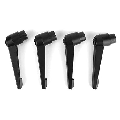 4pcs Push Button Ratchet Level, Adjustable Stainless Steel Female Thread Fixing Handle Machine Knobs M12