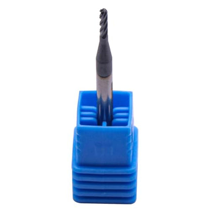 5Pcs 1/16" 4 Flute Solid Carbide Ball Nose End Mills - AlTiN Coated - size: 1/16 in