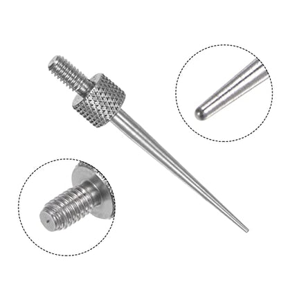 HARFINGTON 3pcs Needle Point Contact Points R0.3 M2.5 Thread 22mm Length 303 Stainless Steel Pointed Head for Dial Digital Indicators Depth Gauge - size: R0.3x22mm