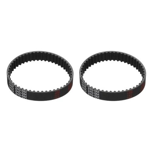 uxcell 3pcs HTD-5M Rubber Timing Belt 48 Teeth, 240mm Pitch Length x 15mm Width x 3.6mm Height, Closed Loop Pulley Timing Belt - size: 240mm