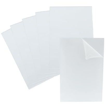 Hitefu 6 Pack Clear Acrylic Sheets 2mm Thick 4" x 6" - size: 4" x 6" x 2mm