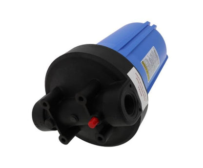 Campbell CHD-100 Large Capacity Filter Housing, 1" Inlet/Outlet, Opaque Bowl with Pressure Relief Button, Commercial Grade Polypropylene, Cartridge Not Included