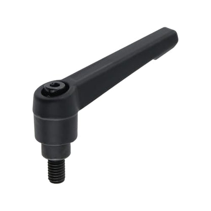 Clamping Lever Handles M6 x 10mm Push Button Ratchet Lever Male Threaded Stud Adjustable Handles Hand Knobs Rotating Screw Handles Bolts with Locking Lever -6pcs - size: M6 x 10mm