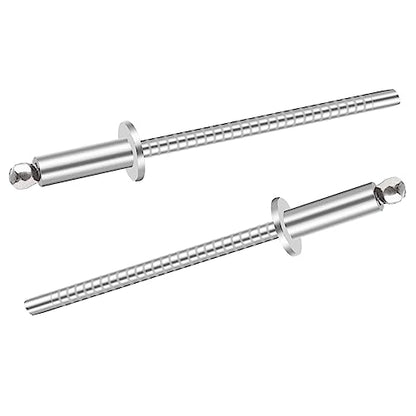 100pcs 1/8 x 1/2 inch 304 Stainless Steel Pop Rivets, 3.2 x 12.7mm Blind Rivets for DIY/Automotive Repairs/Furniture - size: 1/8" x 1/2", style: 304 Stainless Steel