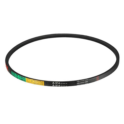 uxcell A914 V-Belts 914mm Inner Girth 13mm Top Width 8mm Thickness A-Section Rubber Drive Transmission Belt - size: 914mm