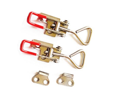 304 Stainless Steel Toggle Latch Clamps 4001, Heavy Duty Adjustable Quick Release Latches, Toolbox, Case, Cabinet, RV, Boat, Industrial Equipment (lock hole)