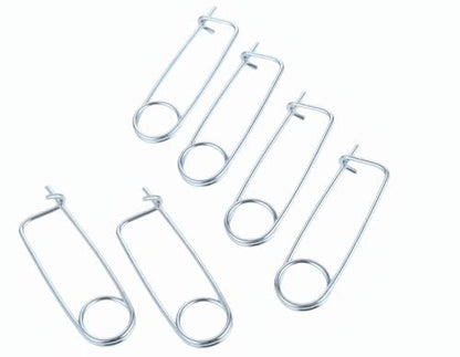 6PCS Steel Brooch Shape Cotter Safety Pins, Spring Pin Quick Lock Brooch Locking Fastener for Farm Lawn Garden Hitch -6Sizes (Size: 4*98*34mm/0.16*3.86*1.34inch 6PCS/Set) - size: Size: 4*98*34mm/0.16*3.86*1.34inch 6PCS/SET