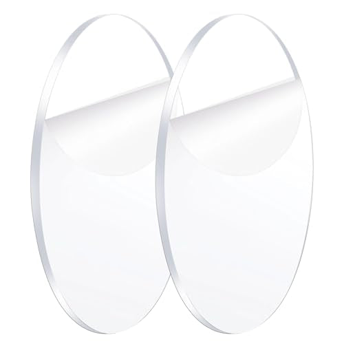 2 Pieces 1/4" Clear Circle Acrylic Sheet,8 Inch Diameter Plexiglass Sheets Round for Cake Discs,Plexiglass Table Top, Backdrops and DIY Display Projects Craft - size: 8 Inch Diameter, 1/4" Thick