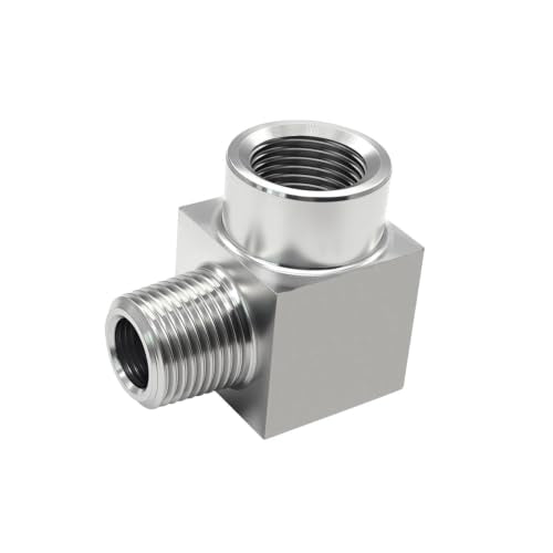 Beduan 304 SS 90 Degree Street Elbow NPT 3/8 Male to Female Pipe Fitting - size: 3/8 NPT Elbow
