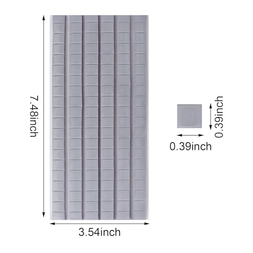 Feosky Adhesive Poster Sticky Tack Putty, Reusable and Removable Adhesive Putty, 120PCS, Mounting Putty for displaying Wall Paintings, Museum Art Photography, Picture, Crafts (Grey, Pack of 1) - color: Grey, size: 1Pack