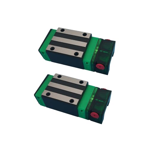 HGH35CA Carriage Slider Block, 2pcs HGH35CA Square Bearing Slider Block with 2pcs E2 Oil Box Self-Lubricating Slider Assembly for 3D Printer, CNC Machine and DIY Project - size: 35