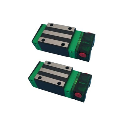 HGH45CA Carriage Slider Block, 2pcs HGH45CA Square Bearing Slider Block with 2pcs E2 Oil Box Self-Lubricating Slider Assembly for 3D Printer, CNC Machine and DIY Project - size: 45