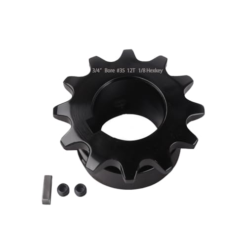 #35 Sprocket 12T 3/4" Bore Hardened Black Oxide - size: 12T, style: 3/4" Bore