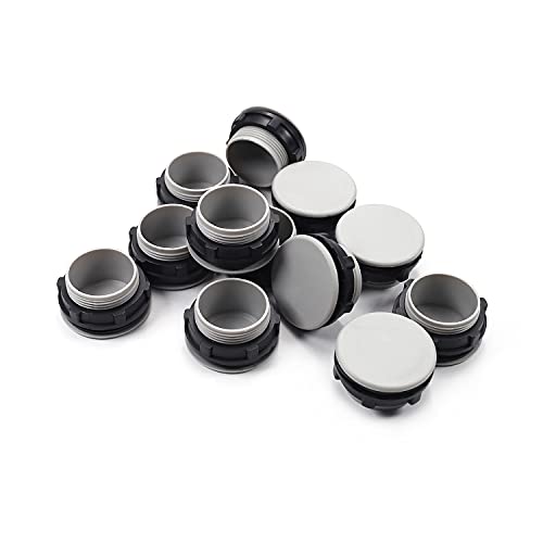 Fielect 12Pcs 30mm Push Button Switch Hole Panel Plug - size: 1.18" / 30mm, style: 12Pcs
