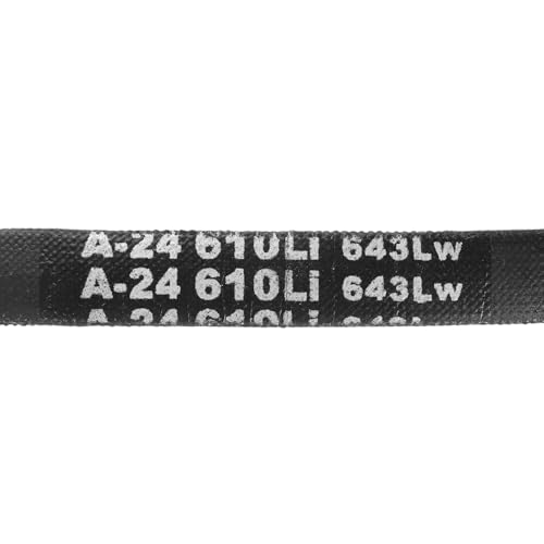 uxcell 5Pcs A24 Classic Wrapped Rubber V-Belt, 26" Lo x 0.51" W x 0.32" H - size: A24