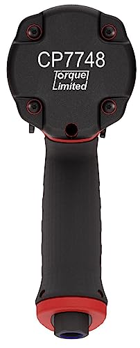 Chicago Pneumatic CP7748TL-2-1/2 Inch Air Impact Wrench with 2 Inch Extended Anvil, Torque Limited, Pistol Handle, Max Torque Reverse Output 960 ft.lbs / 1300 Nm - 7000 RPM, Twin Hammer - size: 2-Inch Extended Anvil - Torque Limited, style: New Version